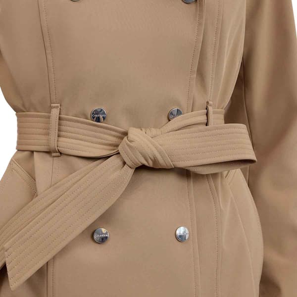Womens Calvin Klein Double Breasted Belted Trench Coat