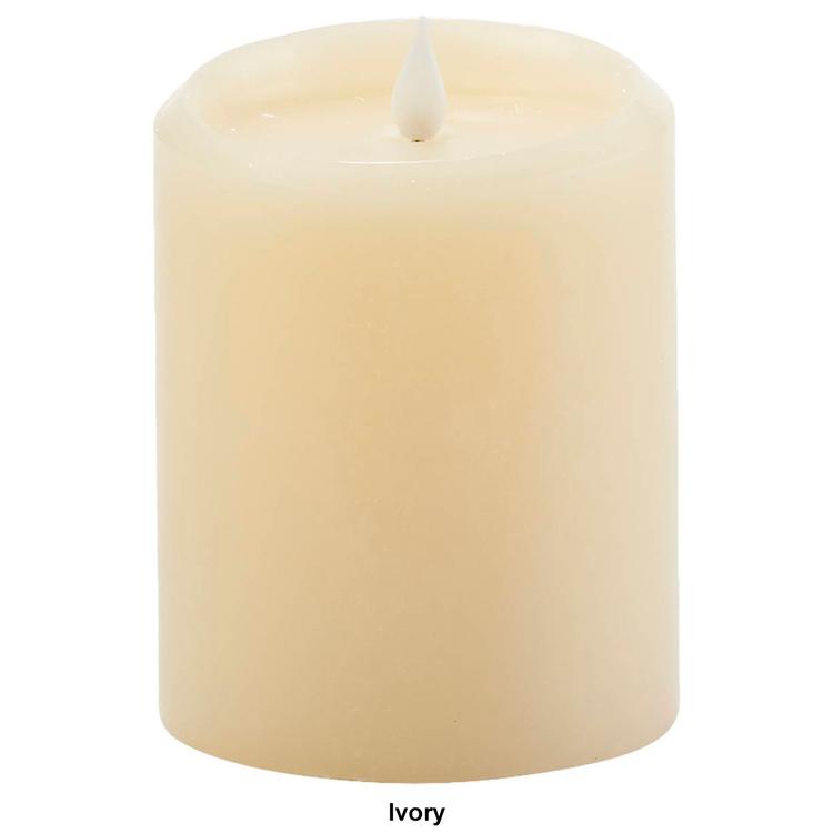 Illure 4x5 Wax Core Pillar LED Candle w/ Remote