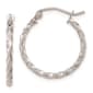 Gold Classics(tm) 10kt. White Gold Twist Polished Hoop Earrings - image 1