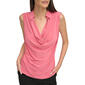 Womens Tommy Hilfiger Solid Collared Cowl Neck Maryjane Blouse - image 1