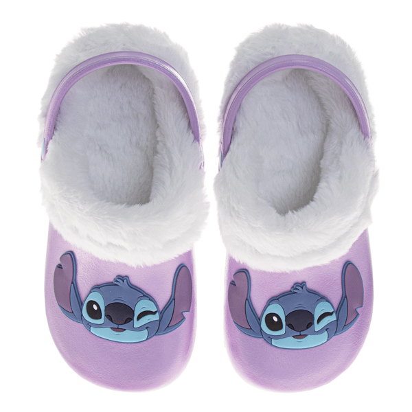 Big Girls Disney™ Lilo & Stitch Fuzzy Fleece-Lined Clogs
