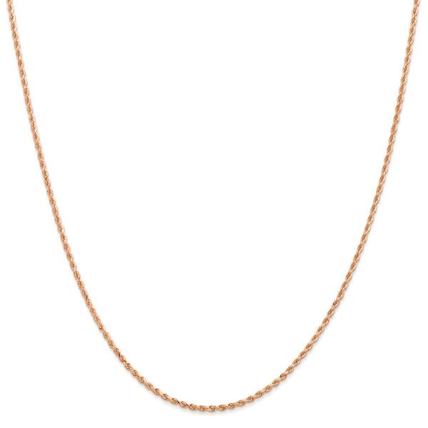 Unisex Gold Classics&#8482; 1.5mm. Rose Diamond Cut Rope 14in. Necklace