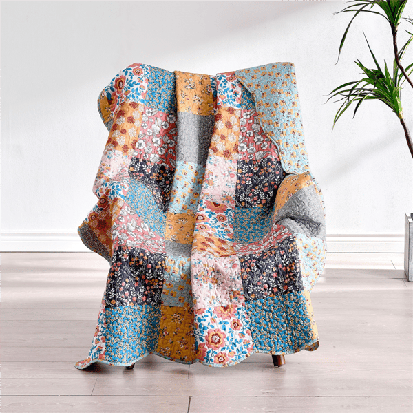 Greenland Home Fashions™ Carlie Reversible Quilted Throw Blanket