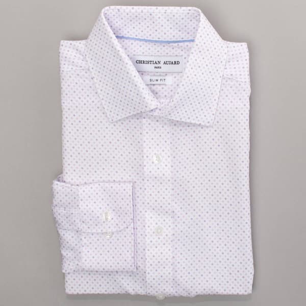 Mens Christian Aujard Slim Stretch Dress Shirt - Purple Geo - image 