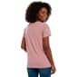 Womens Absolutely Famous Short Sleeve Embroidered Daisy Tee - image 2