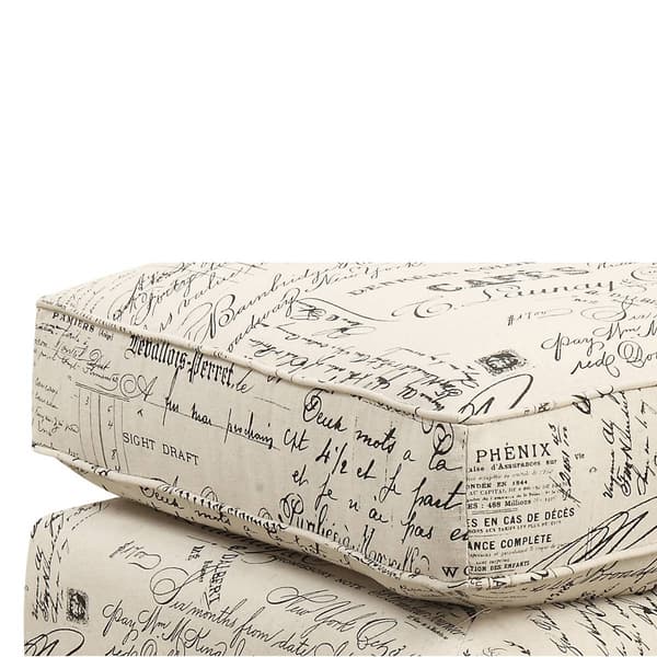 Elements Erica French Script Ottoman