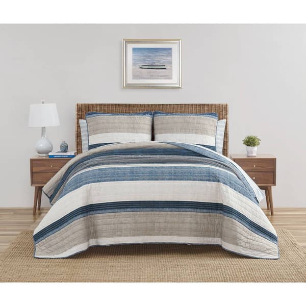 Nautica Ridgeport 136 Thread Count Reversible Quilt Set