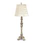 Elegant Designs Antique Style Buffet Table Lamp w/Ruched Shade - image 2
