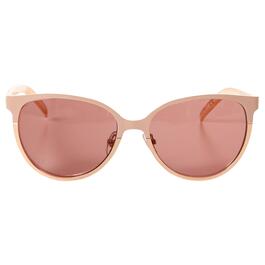 Womens Nine West Metal Round Cat Sunglasses with Plastic Temples