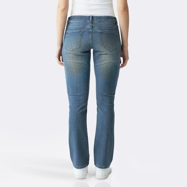 Juniors Wallflower Patch Pocket Curvy Mid Bootcut Jeans