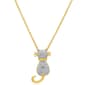 Accents by Gianni Argento Diamond Accent Cat Pendant Necklace - image 1