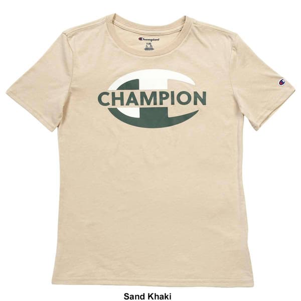 Boys (8-20) Champion® Short Sleeve Color Block Logo Tee