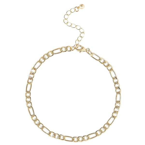 Jessica Simpson Imitation Yellow Gold Plated Multi Anklet Set