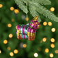 Northlight Pinata Donkey Bohemian Style Glass Christmas Ornament - image 2