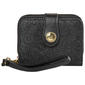 Womens Stone Mountain Paisley Embossed Small Wristlet - image 1
