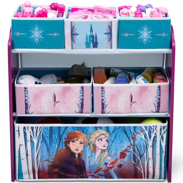 Delta Children Disney Frozen II Six Bin Toy Storage Organizer