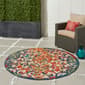 Nourison Aloha Scroll Contemporary Round Rug - image 11