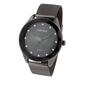 Womens Ellen Tracy Gunmetal-Tone Faceted Bezel Watch - ET5180GU - image 1