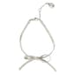 Steve Madden Silver-Tone Bow Chain Strand Bracelet - image 3