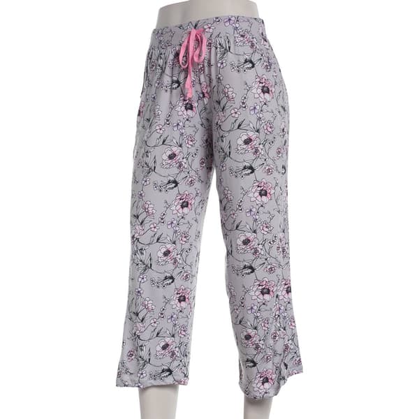 Womens Rene Rofe(R) Large Floral Capri Pajama Pants