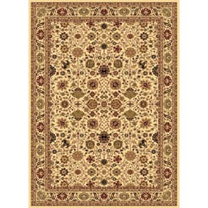 Rugs America™ New Vision Tabriz Cream Floral Rectangle...