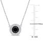 Sophia B 1 1/10ctw. Black & White Round Diamond Necklace - image 3