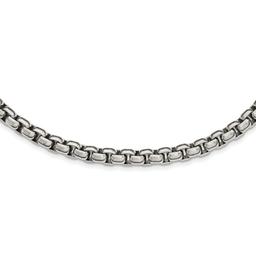 Mens Gentlemen's Classics(tm) High Polished Steel Chain Necklace
