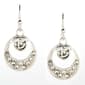 Freedom Nickel Free Silver Crystal Drop Earrings - image 1