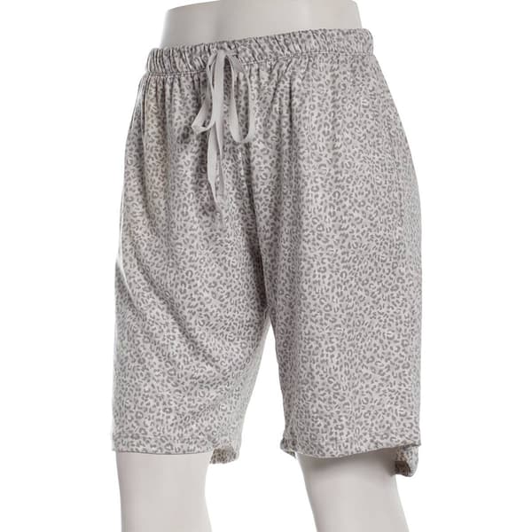Plus Size Rene Rofe(R) Leopard Bermuda Pajama Shorts