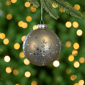Northlight 2pk. Pale Gold Snowflakes Christmas Glass Ornaments - image 2