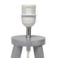 Simple Designs Interlock Triangular Wood Fabric Shade Table Lamp - image 3