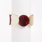 Ashley Cooper(tm) Gold Plated Red Marble Wide Stretch Bracelet - image 1