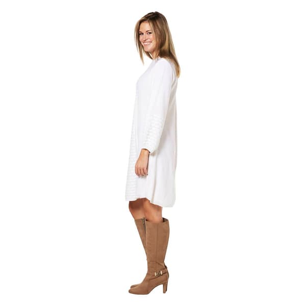 Womens Robbie Bee Popcorn Sleeve Sweater Dress