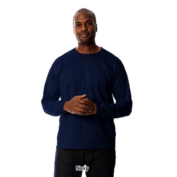 Mens Gildan® Classic Long Sleeve Ultra Cotton Crew Neck Tee - Boscov's