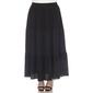 Plus Size White Mark Pleated Tiered Maxi Skirt - image 1