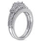Loveblooms&#8482; Princess & Round Diamond Bridal Ring Set - image 2