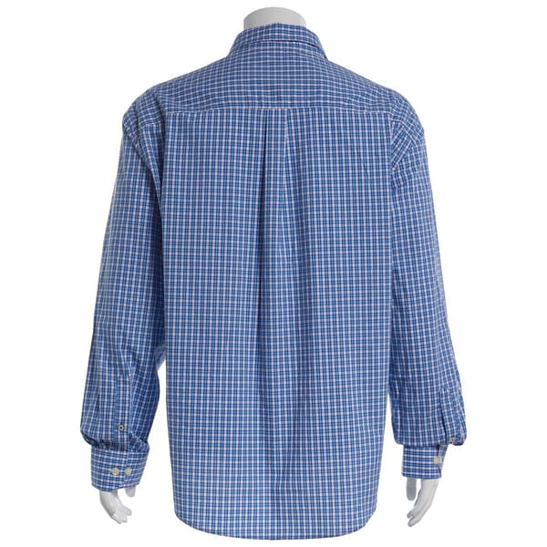 Mens Big & TalI IZOD® Plaid Button Down Shirt - Regatta