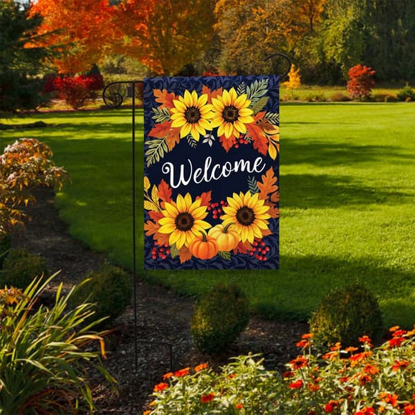 Briarwood Lane Autumn Sunflowers Welcome Garden Flag