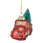 Northlight Truck with a Sisal Tree Glass Christmas Ornament - image 3