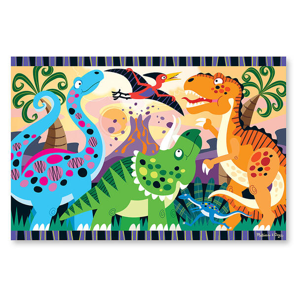 Melissa &amp; Doug(R) Dinosaur Dawn Floor Puzzle - image 
