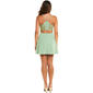 Juniors Emerald Sundae Crepe Illusion Back Fit & Flare Dress - image 3