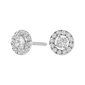 Haus of Brilliance 3/4ctw. Lab-Grown Diamond Halo Stud Earring - image 1