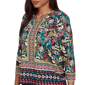 Womens Ruby Rd. Tropical Noir 3/4 Sleeve Paradise Tropic Blouse - image 5