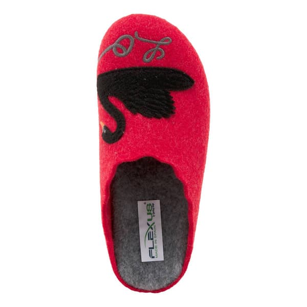 Womens Flexus® By Spring Step Swan Love Slippers