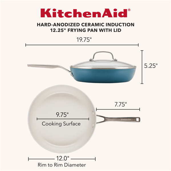 KitchenAid Hard-Anodized Ceramic Induction 12.25in. Skillet