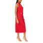 Womens MSK Sleeveless Halter Neck Solid Faux Wrap Midi Dress - image 3