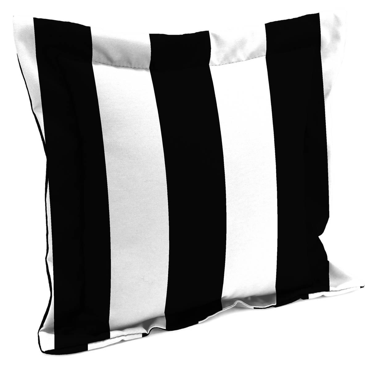 Jordan Manufacturing Cabana Black Throw Pillow