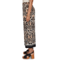 Womens Ruby Rd. Tropical Noir Pull On Damask Wide Leg Pants - image 4