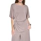 Womens Halston Elbow Sleeve Solid Side Cinch Blouse - image 1