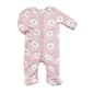 Baby Girl &#40;NB-9M&#41; Mini Hop Flower Embossed Fleece Sleeper - image 1